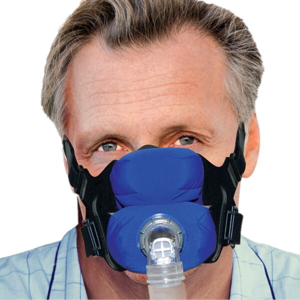 Man Wearing Anew Cloth CPAP Mask